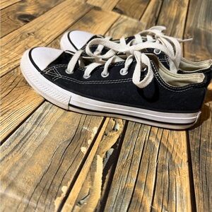 Stylish Black Kids Sneakers with White Accents